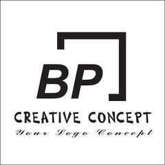 Square BP 2 Letter Logo Creative