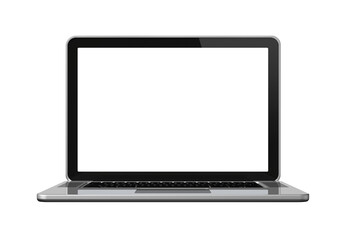 Laptop computer isolated on transparent background