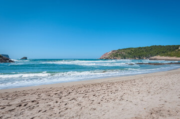 Algaiarens Beach in Menorca, Spain.