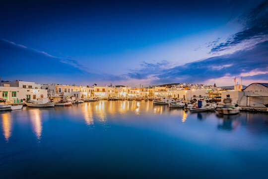 Naousa village in the Cyclades Archipelago, Greece