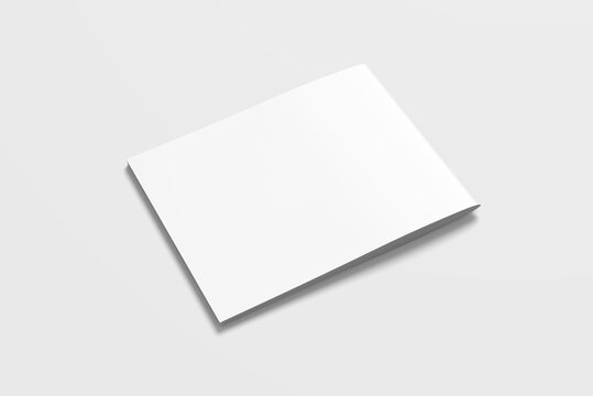 Blank landscape back cover us letter size high angle view
