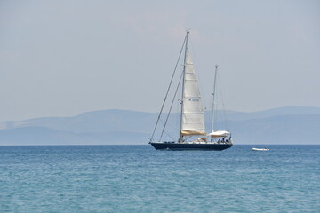 Fototapeta premium A view from the port of Kos town in Kos island in Greece