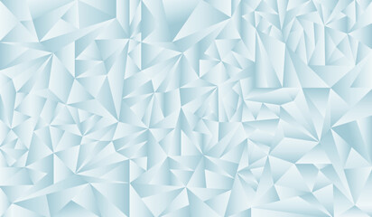 Texture panorama, light blue geometric background. 3D Abstract light wallpaper. Vector illustration