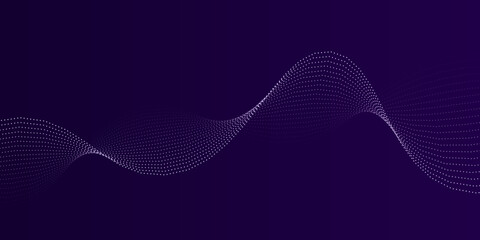Modern flowing particle background, violet color background used for business, corporate, institution, poster, template, party, festive, seminar,  vector, illustration