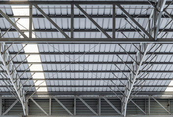 Braided steel structure for roof
