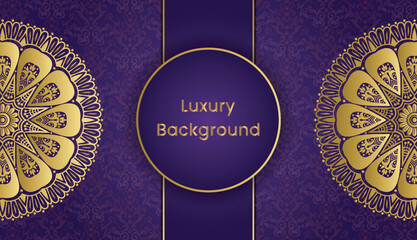 Beautiful floral ornamental mandala background design. Luxury ornamental gold vintage greeting card background design. Invitation, Diwali, India, Indian, Arabic, Damask, Asian, Turkish.