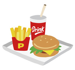 ハンバーガーセット