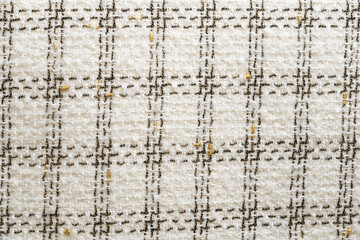 Fabric texture background with golden yarn. Gold fabric tweed texture, background. 
