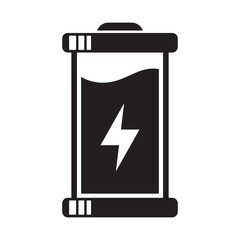 Battery icon. Power battery symbol vector illustration for graphic and web design.