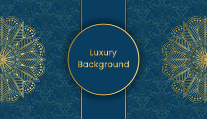 Gorgeous creative mandala style greeting card. Arabesque style ornamental background design. Invitation, Diwali, India, Indian, Arabic, Damask, Asian, Turkish.