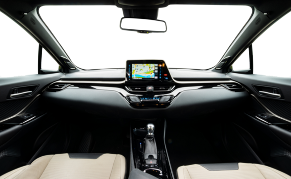 Interior of autonomous car-PNG file