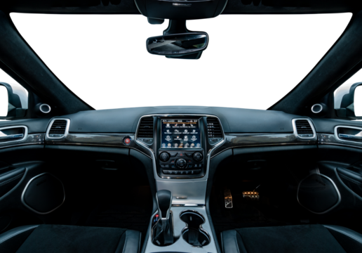 Interior of autonomous car-PNG file