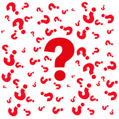 Red question mark, question mark symbol png for easily use on images.