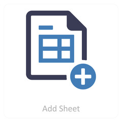 Fototapeta premium Add Sheet