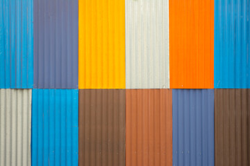 Roof metal sheet , various colors for roof top and background. - 530744128