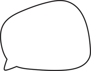 Hand drawn speech bubbles. Doodle illustration.