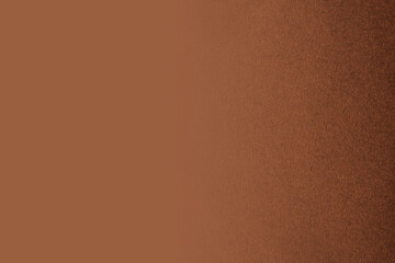 Plain dark chocolate brown two tone color gradation with light tan brown paint on recycled...