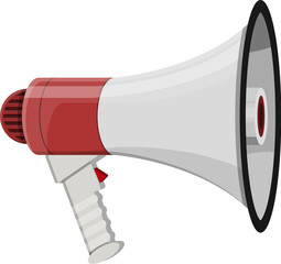 Megaphone icon, social media marketing concept