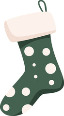 Christmas socks for Christmas. PNG illustration.