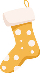 Christmas socks for Christmas. PNG illustration.