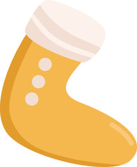 Christmas socks for Christmas. PNG illustration.