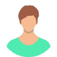 People face, avatar icon, cartoon character