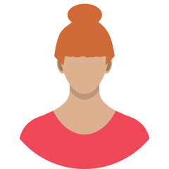 People face, avatar icon, cartoon character