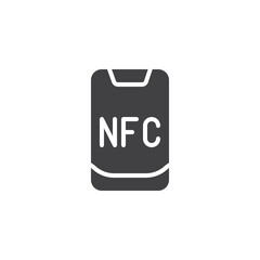 NFC payment vector icon