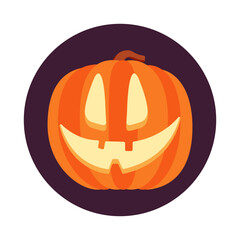 Halloween pumpkin design. Vector illustrations for prints, stickers, invitation cards, web design, blogs, social media, and more.