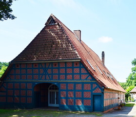 Fototapeta na wymiar Historical Farm in the Town Kirchlinteln, Lower Saxony