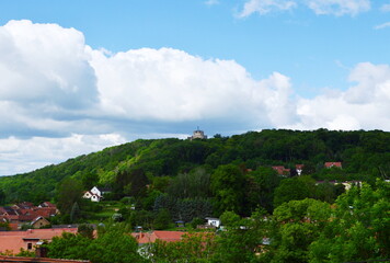 Fototapeta na wymiar Panorama of the Town Kranichfeld, Thuringia
