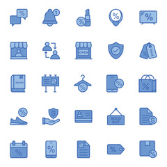 Fill blue outline icon for Black Friday