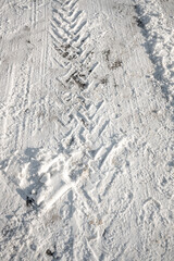 White winter background, snow texture.