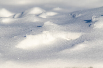 Snow ice, blizzard, snowy background.
