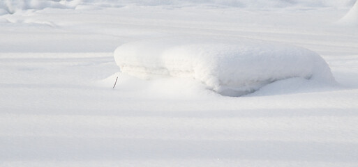 Snow ice, blizzard, snowy background.