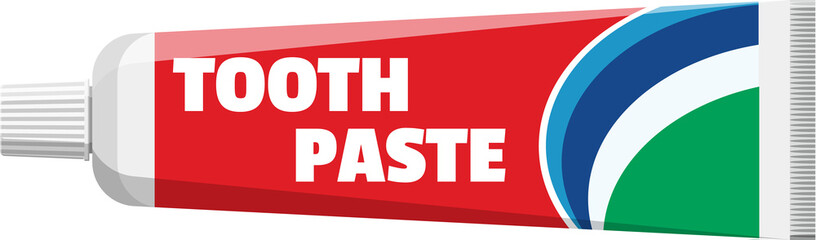 Package with tooth paste