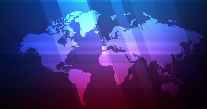 Abstract background world map, Cyber futuristic technology concept with copy space, 2D Geometry basic shape overlay Technology background 