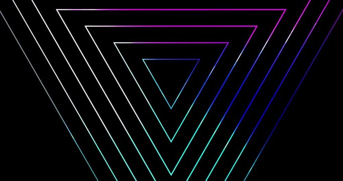 Abstract background neon vivid light and glow wave moving on the dark background, Cyber futuristic technology concept with copy space