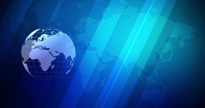 Abstract background world map, Cyber futuristic technology concept with copy space, 2D Geometry basic shape overlay Technology background 