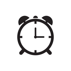 Alarm clock icon vector illustration sign