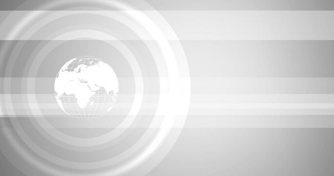 Abstract background world map, Cyber futuristic technology concept with copy space, 2D Geometry basic shape overlay Technology background 