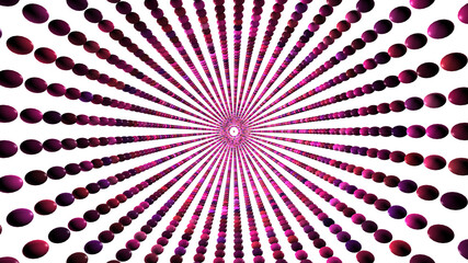 Pink beads on a transparent background. Clipart