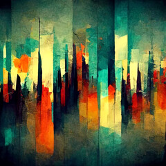 Abstract background with warm colors.