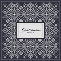 Continuous seamless abstract pattern