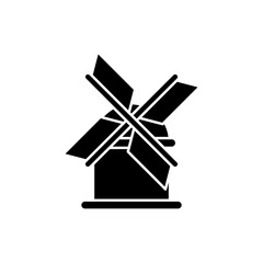 Windmill icon design template vector illustration