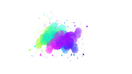 watercolor paint brush stroke. ink splash transition. Abstract inkblot, splat, fluid art, overlay, alpha matte composition, spread on a transparent background. ink transition splatter blot spreading.