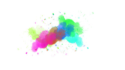 watercolor paint brush stroke. ink splash transition. Abstract inkblot, splat, fluid art, overlay, alpha matte composition, spread on a transparent background. ink transition splatter blot spreading.
