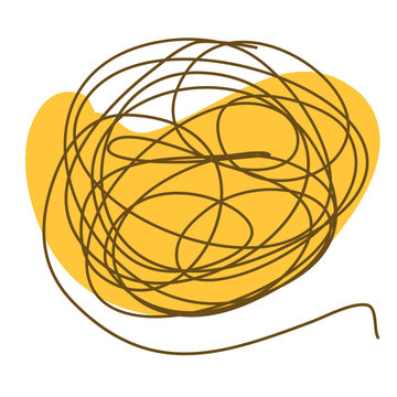 recommend clip art: Anstract tangled line shape