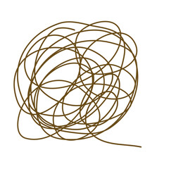 Anstract tangled line