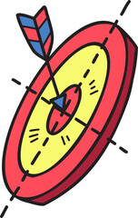 Hand Drawn bow arrow illustration